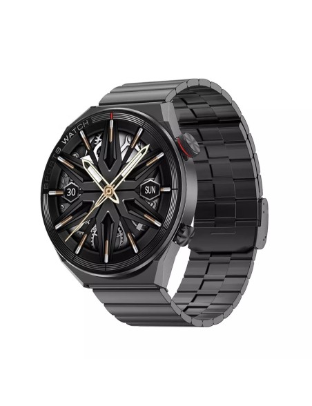 Smartwatch KELLO DX3 PRO Rozmowy BT Pulsometr Czarny Metal